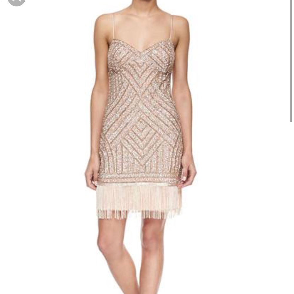 Aidan Mattox beaded dress from Neiman Marcus